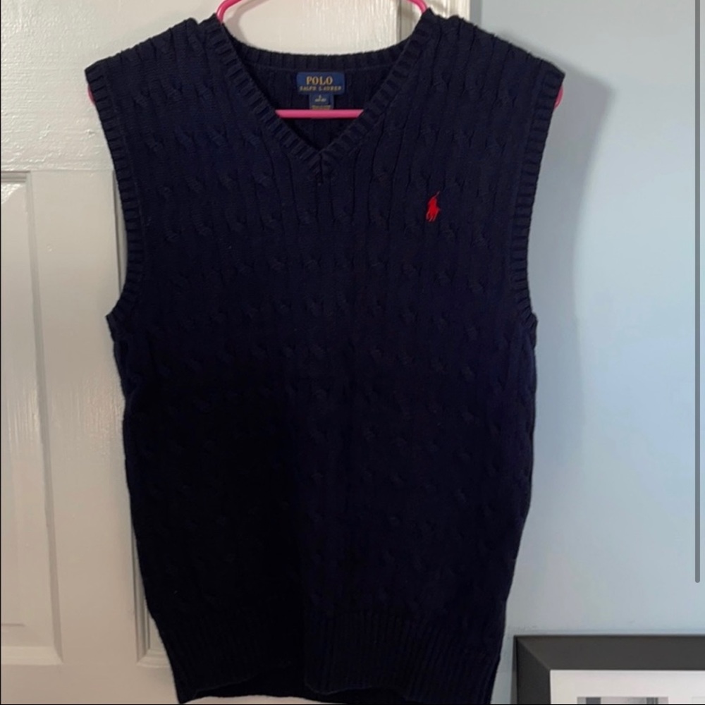 Ralph Lauren sweater vest (Boys:L)great condition